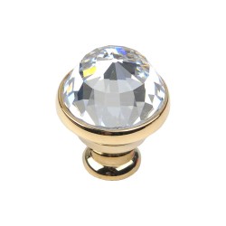 Ручка эксклюзив кнопка 0Z5742.000.00 глянцевое золото, кристалл Сваровски диаметр 23 мм  