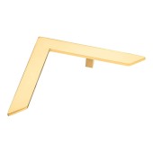 Ручка эксклюзив скоба 10185-003-30 глянцевое золото длина 290 мм крепление 128 мм 