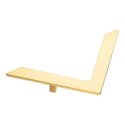 Ручка эксклюзив скоба 10185-003-30 глянцевое золото длина 290 мм крепление 128 мм 