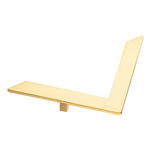 Ручка эксклюзив скоба 10185-003-30 глянцевое золото длина 290 мм, крепление 128 мм 