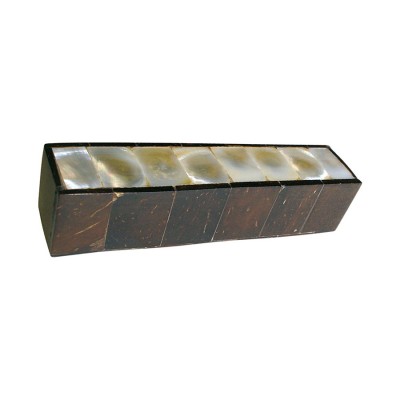 Ручка эксклюзив скоба 145A1 натуральный перламутр, кокосовое дерево длина 91 мм, крепление 64 мм Ручка эксклюзив скоба 145A1 натуральный перламутр, кокосовое дерево длина 91 мм, крепление 64 мм