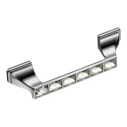 Ручка эксклюзив скоба 15.139.96.SWA.07 глянцевый хром кристаллы Сваровски длина 130 мм