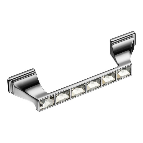 Ручка эксклюзив скоба 15.139.96.SWA.07 глянцевый хром кристаллы Сваровски длина 130 мм