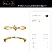 Ручка скоба 15.172.128.07 SWA DIA цвет глянцевый хром, кристаллы Swarovski длина 149 мм, крепление 128 мм