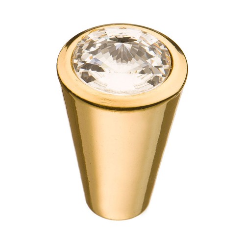 Ручка эксклюзив кнопка 25.355.16.SWA.19 глянцевое золото кристалл Сваровски Ручка эксклюзив кнопка 25.355.16.SWA.19 глянцевое золото кристалл Сваровски