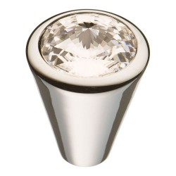 Ручка эксклюзив кнопка 25.355.24.SWA.07 глянцевый хром кристалл Сваровски 