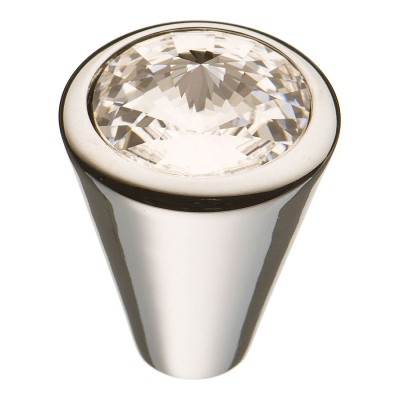 Ручка эксклюзив кнопка 25.355.24.SWA.07 глянцевый хром кристалл Сваровски Ручка эксклюзив кнопка 25.355.24.SWA.07 глянцевый хром кристалл Сваровски