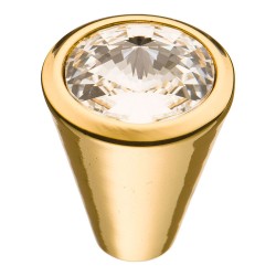 Ручка эксклюзив кнопка 25.355.24.SWA.19 глянцевое золото кристалл Сваровски 