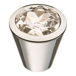 Ручка эксклюзив кнопка 25.355.35.SWA.07 глянцевый хром кристалл Сваровски 