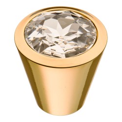 Ручка эксклюзив кнопка 25.355.35.SWA.19 глянцевое золото кристалл Сваровски 