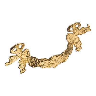 Ручка скоба 25178-003-64 цвет глянцевое золото длина 95 мм, крепление 64 мм