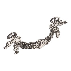 Ручка скоба 25178-055-64 цвет сатинированный хром длина 95 мм, крепление 64 мм