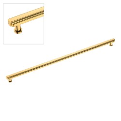 Ручка скоба 252022-003-18-480 цвет глянцевое золото длина 560 мм, крепление 480 мм