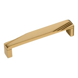 Ручка скоба 2549-011-128 цвет сатинированная латунь длина 137 мм, крепление 128 мм