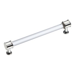 Ручка скоба 2595-016-128 цвет платиновый, стекло длина 144 мм, крепление 128 мм Ручка скоба 2595-016-128 цвет платиновый, стекло длина 144 мм, крепление 128 мм