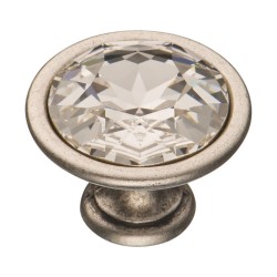 Ручка эксклюзив кнопка 27.35.16 SWA серебро кристалл Сваровски 