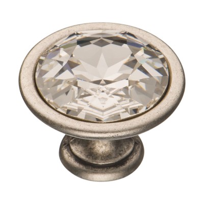 Ручка эксклюзив кнопка 27.35.16 SWA серебро кристалл Сваровски 