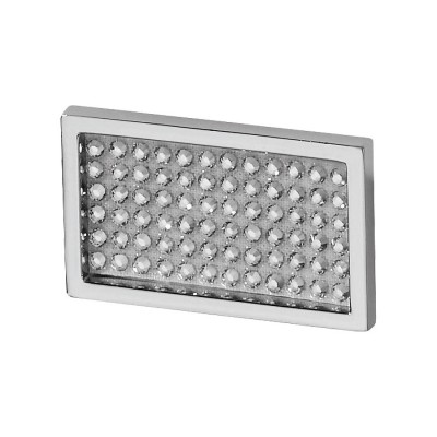 Ручка эксклюзив кнопка 7167.0032.026.087 цвет глянцевый хром, кристаллы Swarovski длина 47 мм, крепление 32 мм Ручка эксклюзив кнопка 7167.0032.026.087 цвет глянцевый хром, кристаллы Swarovski длина 47 мм, крепление 32 мм