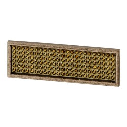 Ручка эксклюзив скоба 7167.0064.002.088 цвет античная бронза, кристаллы Swarovski длина 86 мм, крепление 64 мм 