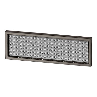 Ручка эксклюзив скоба 7167.0064.030.087 цвет графит, кристаллы Swarovski длина 86 мм, крепление 64 мм 