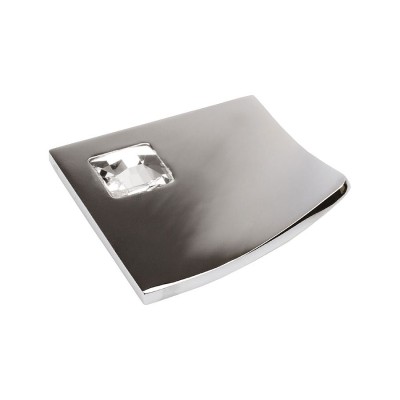 Ручка эксклюзив кнопка 7208 0032 CR-SW3 цвет глянцевый хром, кристалл ширина 60 мм, крепление 32 мм