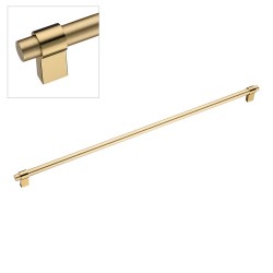 Ручка рейлинг 8770 0512 GL-BB цвет глянцевое / матовое золото длина 547 мм, крепление 512 мм 