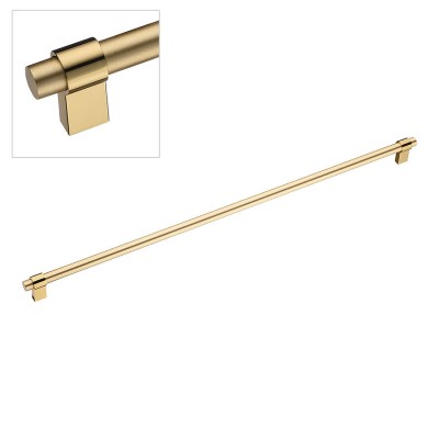 Ручка рейлинг 8770 0512 GL-BB цвет глянцевое / матовое золото длина 547 мм, крепление 512 мм 