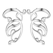 Ручка эксклюзив скоба 903.96.07 right цвет глянцевый хром длина 228 мм, крепление 96 мм 