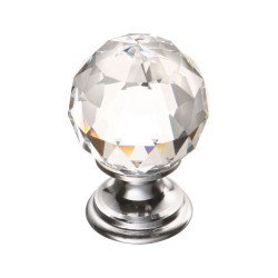 Ручка эксклюзив кнопка 9933-400 глянцевый хром кристалл Сваровски диаметр 20 мм Ручка эксклюзив кнопка 9933-400 глянцевый хром кристалл Сваровски диаметр 20 мм