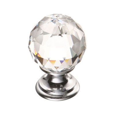 Ручка эксклюзив кнопка 9933-400 глянцевый хром кристалл Сваровски диаметр 20 мм Ручка эксклюзив кнопка 9933-400 глянцевый хром кристалл Сваровски диаметр 20 мм