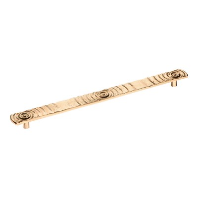 Ручка эксклюзив скоба BR054132L цвет глянцевая латунь длина 373 мм, крепление 320 мм