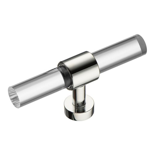 Ручка эксклюзив кнопка BU 020.00.07 цвет глянцевый хром длина 76 мм 