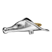 Ручка кнопка лилия LALE-51-GOLD цвет глянцевый никель, золото длина 70 мм 