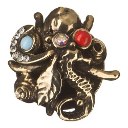 Ручка эксклюзив кнопка PV2122/L цвет латунь, кристаллы диаметр 35 мм Ручка эксклюзив кнопка PV2122/L цвет латунь, кристаллы диаметр 35 мм