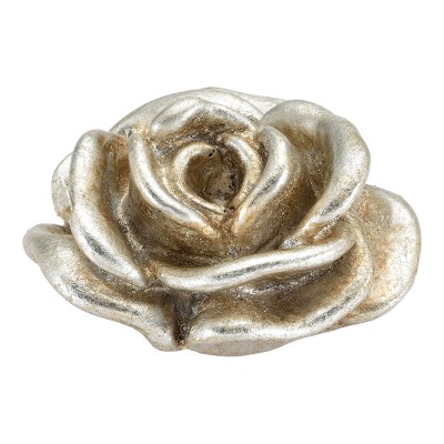 Ручка эксклюзив кнопка цветок RE 03 15 цвет серебро ручная работа диаметр 55 мм 