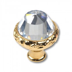 Ручка эксклюзив кнопка 0Z5744.000.00 глянцевое золото кристалл Сваровски