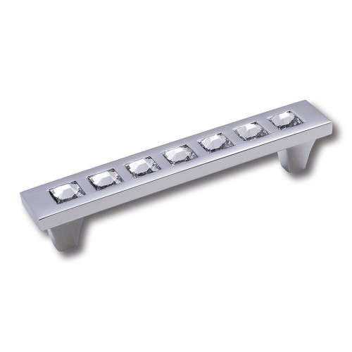 Ручка эксклюзив скоба 2572-005-96 глянцевый хром кристаллы Сваровски 120 мм Ручка эксклюзив скоба 2572-005-96 глянцевый хром кристаллы Сваровски 120 мм