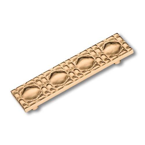 Ручка эксклюзив скоба BR054012L цвет глянцевая латунь длина 164 мм, крепление 128 мм