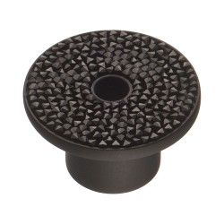 Ручка эксклюзив кнопка STONE16/N-SW/N черный, кристаллы Сваровски диаметр 44 мм 