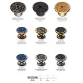 Ручка эксклюзив кнопка 07150-517 глянцевый хром серебряный кристалл Ручка эксклюзив кнопка 07150-517 глянцевый хром серебряный кристалл