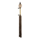 Ручка эксклюзив скоба SULTAN-41-128-BROWN-BROWN античная бронза коричневая керамика длина 690 мм