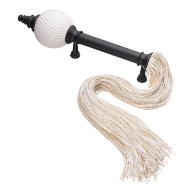 Ручка эксклюзив скоба SULTAN-85-128-KREM-KREM черный, кремовая керамика длина 260 / 690 мм, крепление 128 мм Ручка эксклюзив скоба SULTAN-85-128-KREM-KREM черный, кремовая керамика длина 260 / 690 мм, крепление 128 мм