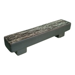 Ручка скоба 592A1 керамика цвет венге длина 138 мм, крепление 96 мм 