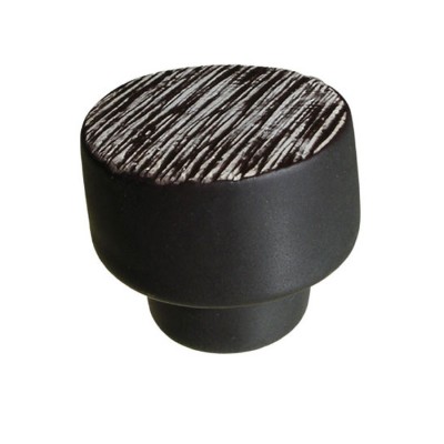 Ручка кнопка 592A3 керамика цвет венге диаметр 32 мм 