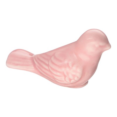 Ручка фарфор птица BIRD 001 LEFT цвет розовый ширина 50 мм Ручка фарфор птица BIRD 001 LEFT цвет розовый ширина 50 мм