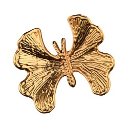 Ручка кнопка бабочка KELEBEK SMALL-69 цвет глянцевое золото длина 43 мм Ручка кнопка бабочка KELEBEK SMALL-69 цвет глянцевое золото длина 43 мм