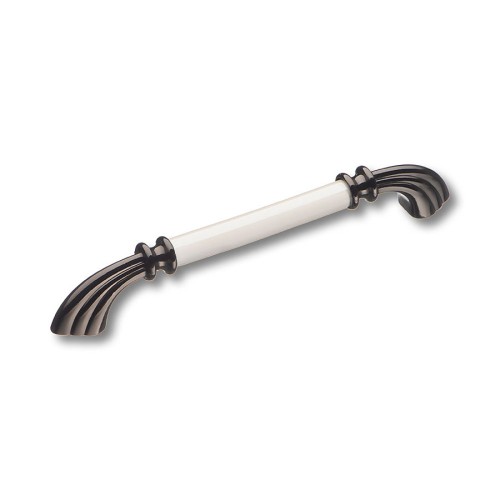 Ручка скоба 1960-70-160-L PEARL графит, перламутровая керамика длина 192 мм, крепление 160 мм 