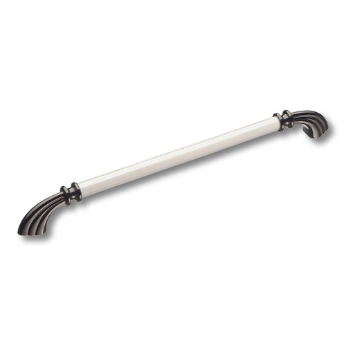 Ручка скоба 1960-70-256-L PEARL графит, перламутровая керамика длина 288 мм, крепление 256 мм