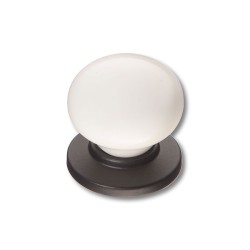 Ручка шар фарфор 3005-85-000 черный / белый диаметр 32 мм 