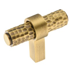 Ручка кнопка геометрия 07235-013-T13-50 цвет состаренная латунь длина 50 мм  